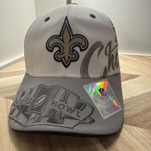 Brand New Orleans Saints NFL Super Bowl 44 Champions XLIV Hat Reebok On Field